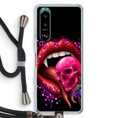 Dodelijk zoet: Sony Xperia 5 III Transparant Hoesje met koord