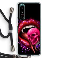 Dodelijk zoet: Sony Xperia 5 III Transparant Hoesje met koord
