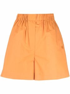 Nanushka short en coton à taille élastiquée - Orange