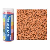 Grof decoratie zand/kiezels terra cotta 500 gram - thumbnail