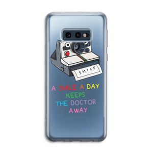 Smile: Samsung Galaxy S10e Transparant Hoesje