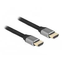 Delock 83994 HDMI-kabel HDMI Aansluitkabel HDMI-A-stekker 0.5 m Grijs 8K UHD, Vergulde steekcontacten, Afgeschermd (drievoudig), eARC