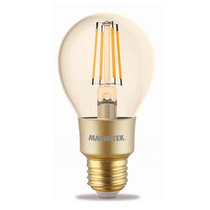 Marmitek GLOW MI - Smart Wi-Fi LED filament bulb M - E27 | 650 lumen | 6 W = 40 W Smartverlichting Transparant