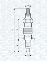 Gloeibougie MAGNETI MARELLI, Spanning (Volt)11V, u.a. für Ford, Mazda