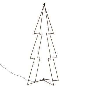 Kerstverlichting 3D kerstbomen met 60 lampjes classic warm 72 cm   -