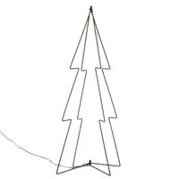 Kerstverlichting 3D kerstbomen met 60 lampjes classic warm 72 cm   -