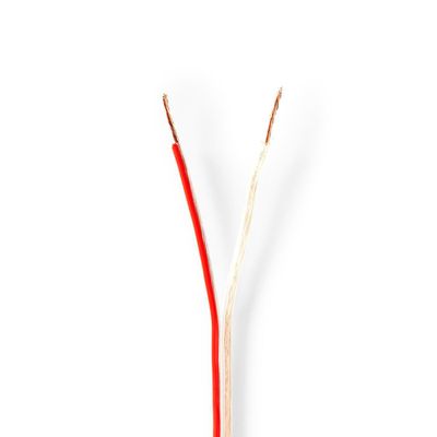 Nedis Speaker-Kabel | 2x 0.75 mm² | 100 m | Transparant | 1 stuks - CABR0750TR1000 CABR0750TR1000