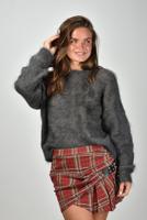 Isabel Marant trui Mirella PU0803FA-C4L05I anthracite
