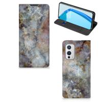 OnePlus 9 | Standcase | Marmer Grijs