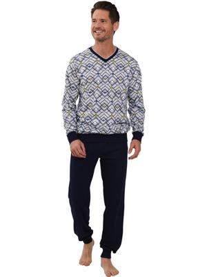 Katoenen heren pyjama grafisch
