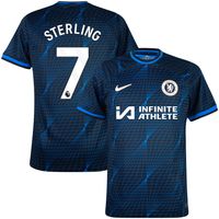 Chelsea Shirt Uit 2023-2024 + Sterling 7