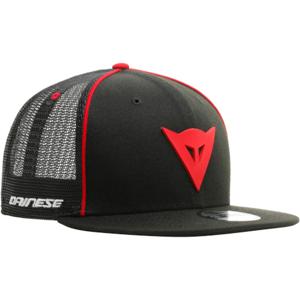 DAINESE 9Fifty Trucker Snapback Cap, T-shirts & petjes voor de motorrijder, Zwart-Rood