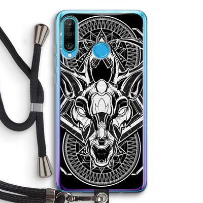 Oh Deer: Huawei P30 Lite Transparant Hoesje met koord