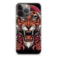 Tiger and Rattlesnakes: iPhone 13 Pro Transparant Hoesje