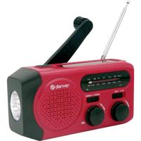 Denver SCR-2010 Noodradio VHF (FM), Middengolf Rood, Zwart Denver SCR-2010 Noodradio VHF (FM), Middengolf Rood, Zwart