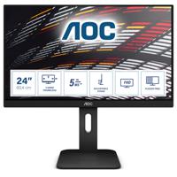 AOC 24P1 LCD-monitor Energielabel E (A - G) 60.5 cm (23.8 inch) 1920 x 1080 Pixel 16:9 5 ms DisplayPort, DVI, HDMI, USB-A 3.2 Gen 1, VGA, Hoofdtelefoon (3.5 mm