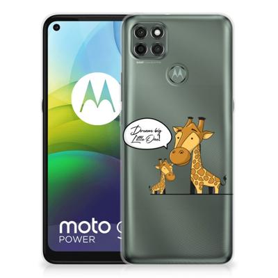 Motorola Moto G9 Power Telefoonhoesje met Naam Giraffe Motorola Moto G9 Power Telefoonhoesje met Naam Giraffe