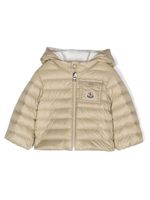 Moncler Enfant veste bomber à logo appliqué - Tons neutres - thumbnail