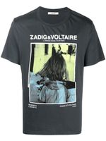 Zadig&Voltaire t-shirt en coton à imprimé graphique - Gris - thumbnail