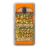 Big Macs Bigger Dreams: Samsung Galaxy A8 (2018) Transparant Hoesje