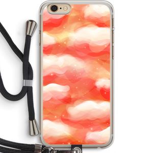 Lichte Wolken: iPhone 6 PLUS / 6S PLUS Transparant Hoesje met koord