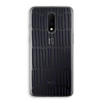 Moroccan stripes: OnePlus 7 Transparant Hoesje