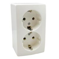 Peha opbouw stopcontact ra dubbel lw - 4678995