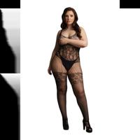 Le Désir by Shots Kant en Visnet Bodystocking - Plus Size - thumbnail