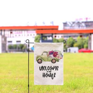 12 x 18 Double Sided Printed Burlap Hello Spring Welcome Garden Flag Yard Flag Holiday Outdoor Decor Flag