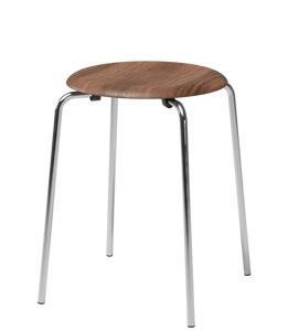 Fritz Hansen Dot kruk chrome walnoot