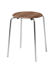 Fritz Hansen Dot kruk chrome walnoot