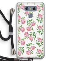 Kleine roosjes: LG G6 Transparant Hoesje met koord