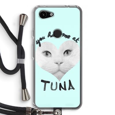 You had me at tuna: Pixel 3a Transparant Hoesje met koord