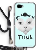You had me at tuna: Pixel 3a Transparant Hoesje met koord