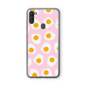Dancing eggs: Samsung Galaxy A11 Transparant Hoesje