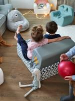 Lage fauteuil Scarabée blauw