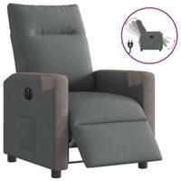 Fauteuil elektrisch verstelbaar stof donkergrijs