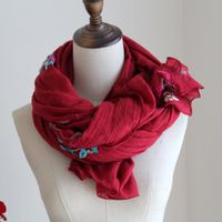 Women Embroided Tribal Scarves - thumbnail