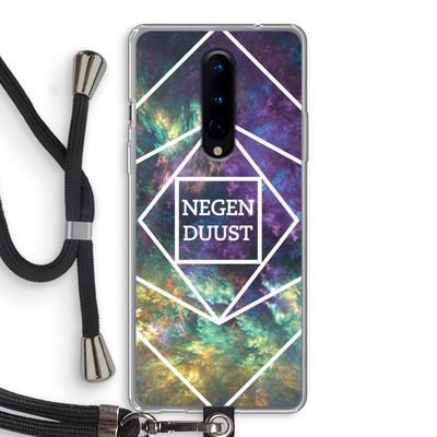 Negenduust ruimte: OnePlus 8 Transparant Hoesje met koord