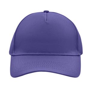 Baseball pet/cap 5 panels - paars - volwassenen - Voordelige caps - katoen