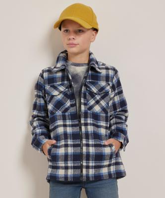 overshirt met ruitjes dessin