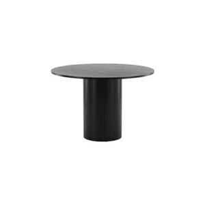 Fjôrd - Eettafel MDF Zwart Rond - 110x110x75cm - Bianca