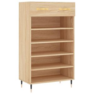 vidaXL Schoenenkast 60x35x105 cm bewerkt hout sonoma eikenkleurig