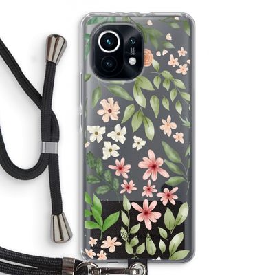 Botanical sweet flower heaven: Xiaomi Mi 11 Transparant Hoesje met koord