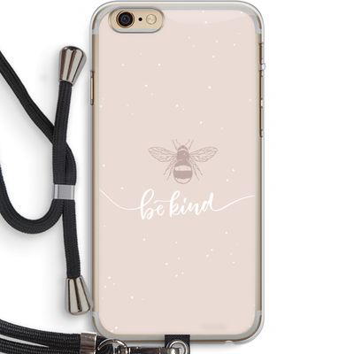 Be(e) kind: iPhone 6 PLUS / 6S PLUS Transparant Hoesje met koord