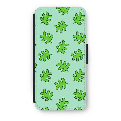 Groene blaadjes: iPhone SE 2020 Flip Hoesje