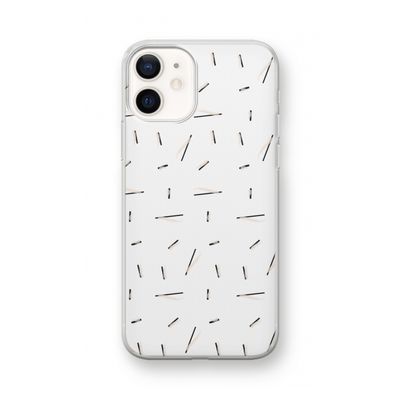 Hipster stripes: iPhone 12 mini Transparant Hoesje