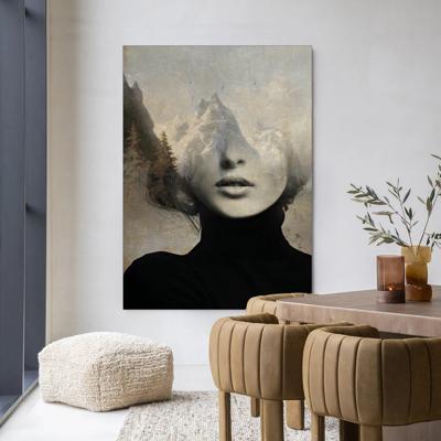 Urban Cotton Wandkleed 'Head In The Sky' 80 x 110cm in Frame - black Urban Cotton Wandkleed 'Head In The Sky' 80 x 110cm in Frame - black