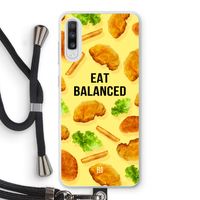 Eat Balanced: Samsung Galaxy A70 Transparant Hoesje met koord
