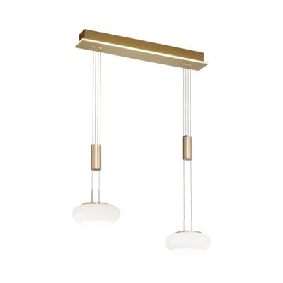 Paul Neuhaus 2-lichts hanglampQ-Etienne messing - 2076-60